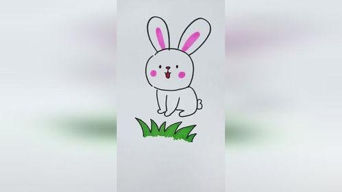 画小白兔视频,小白兔画中跳跃的可爱瞬间